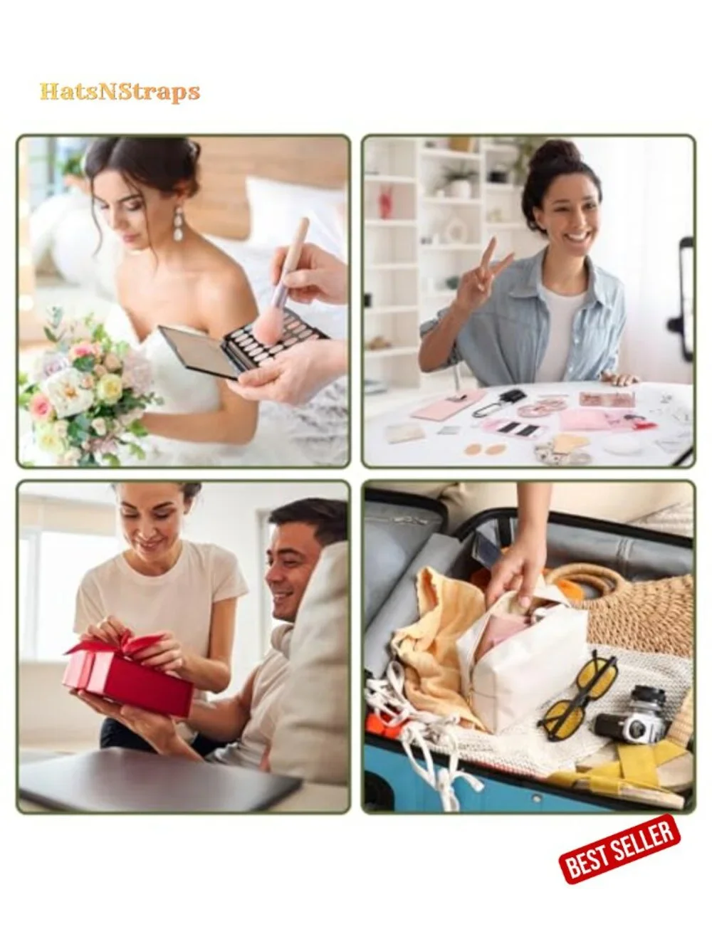 Wedding Day Emergency Kit for Bride, 60+ Essentials Makeup Bag Sewing Kit
